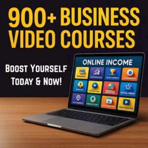 900+ Business Video Courses Bundle – Digital Marketing, AI, Branding, Passive Income & More