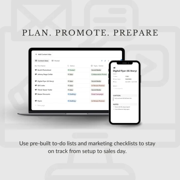 Notion Business Planner Template | Sales Tracker, Inventory, Feedback Form, Management, To-Do Lists for Product and Service Based Businesses - Image 4