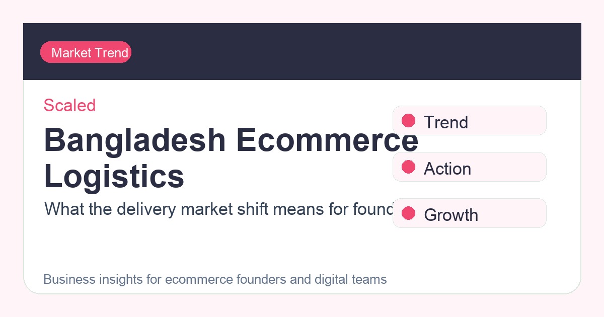 Bangladesh’s eCommerce Logistics Market: What the Radical Shift Means for Entrepreneurs