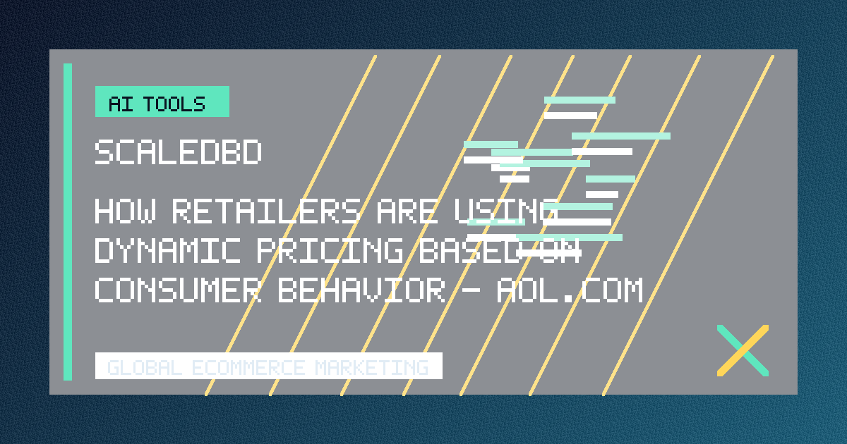 How retailers are using dynamic pricing based on consumer behavior - AOL.com